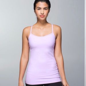 EUC Lululemon Power Y Tank - Pretty Purple